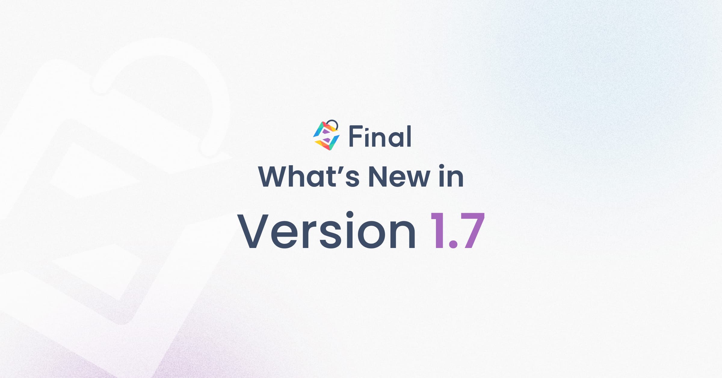 Final 1.7 release