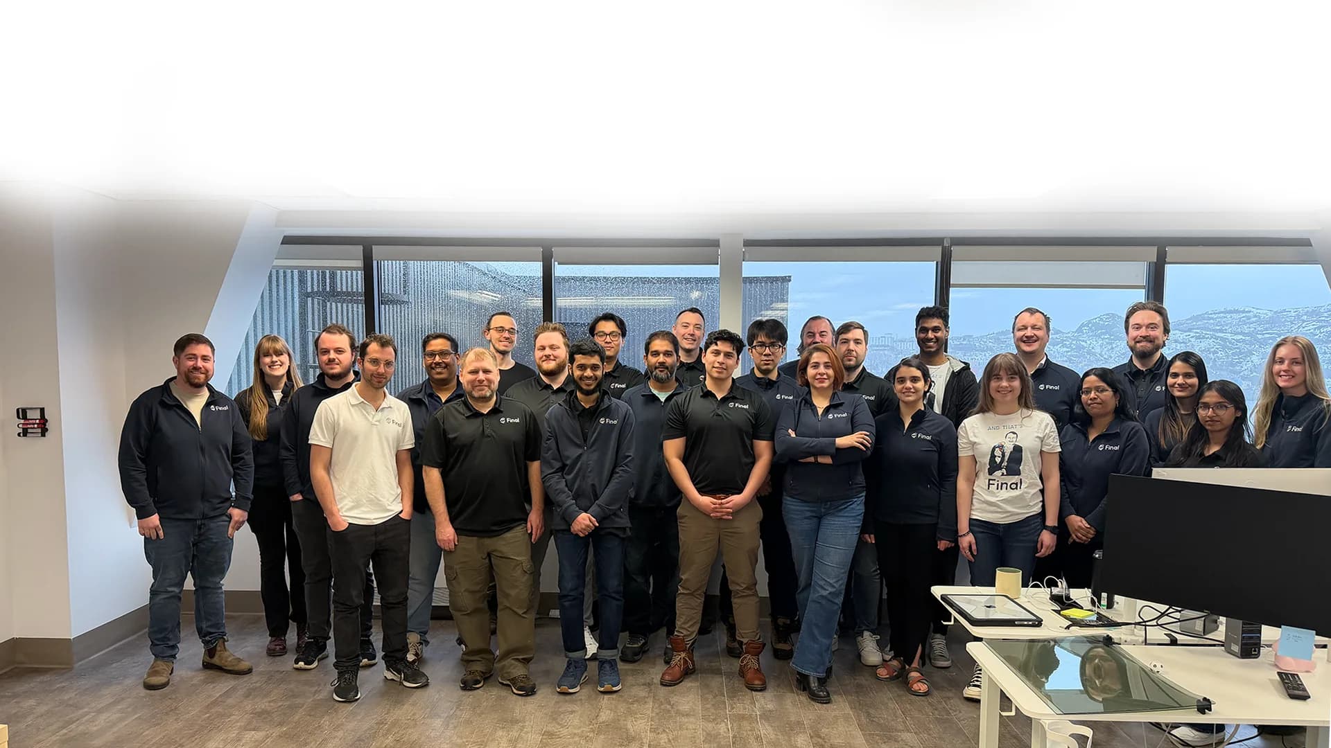 The Final team in the office