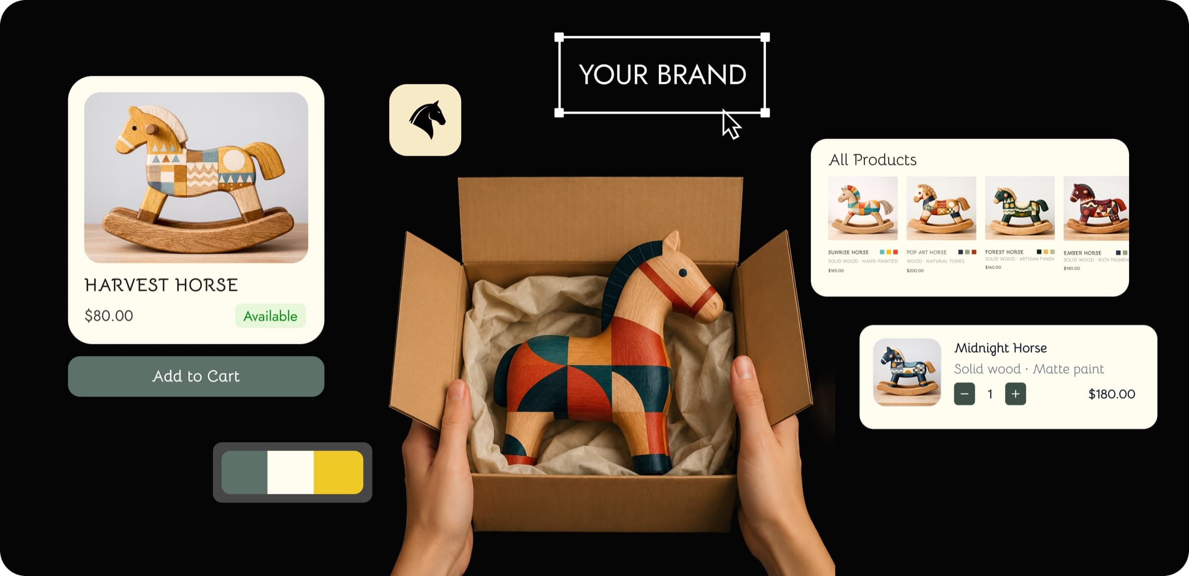 A brand's full design system generated by Flow