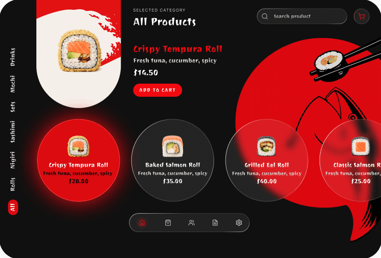 Sushi restaurant POS