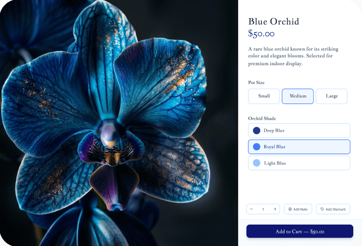 Orchid shop POS