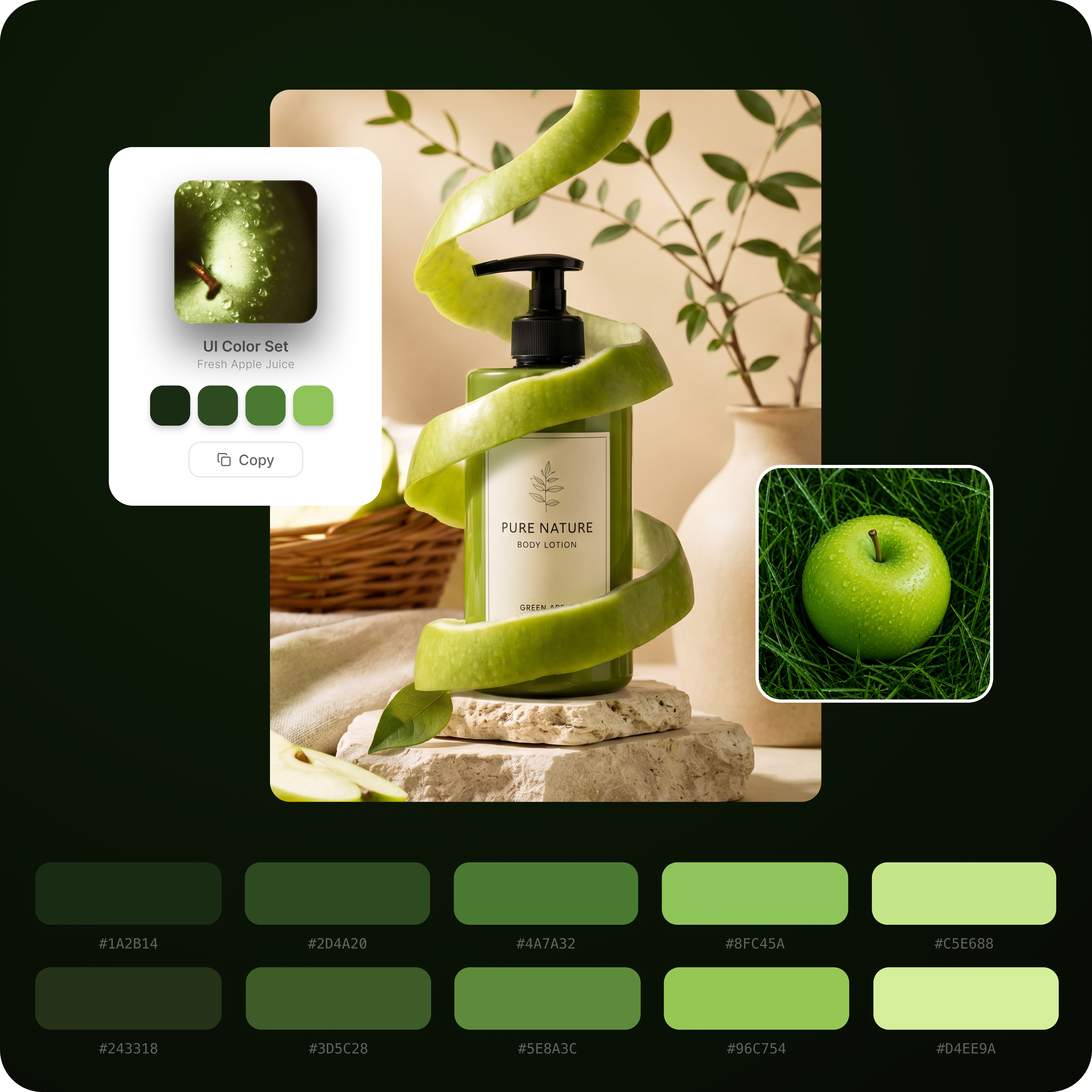 Pure Nature body lotion checkout flow