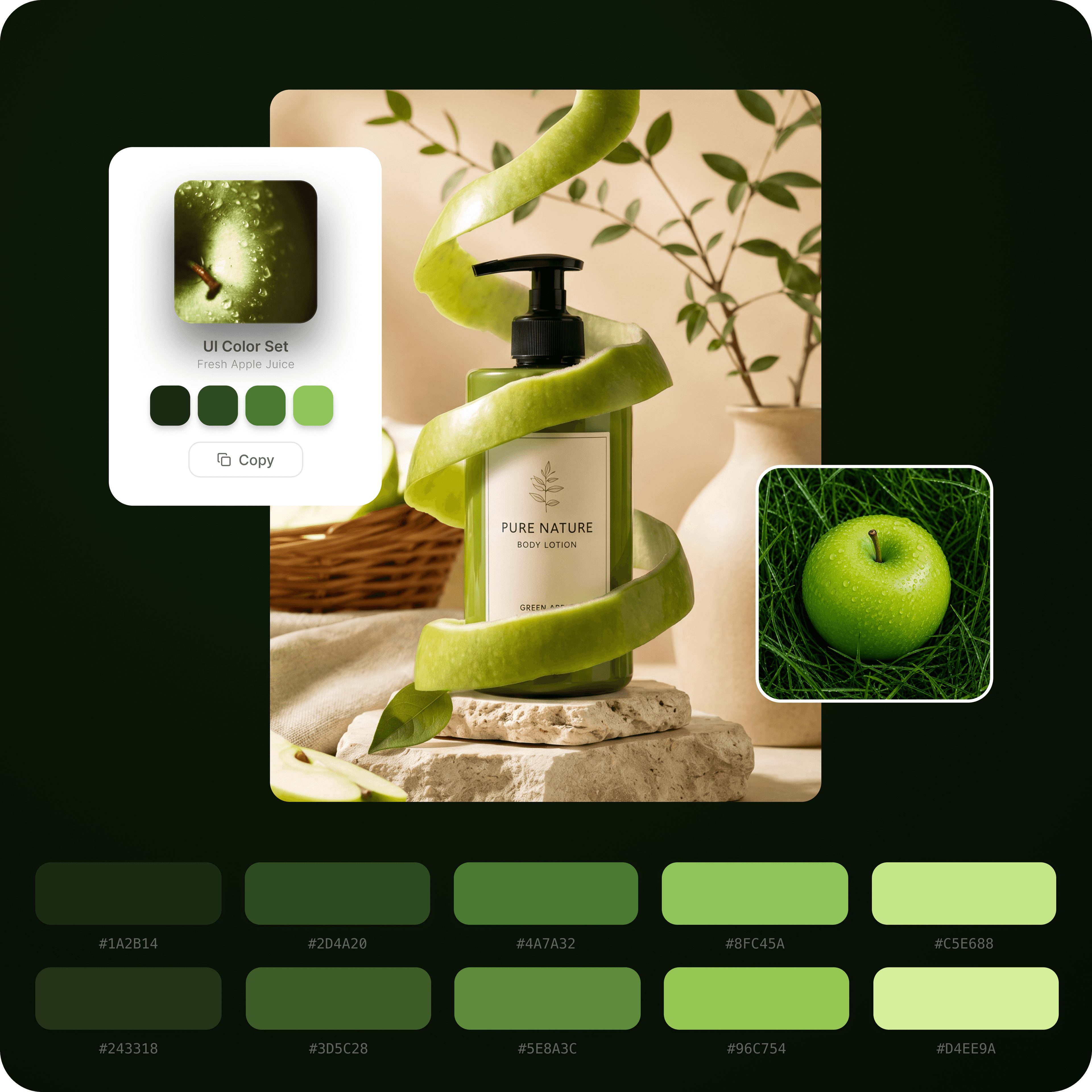 Pure Nature body lotion checkout flow
