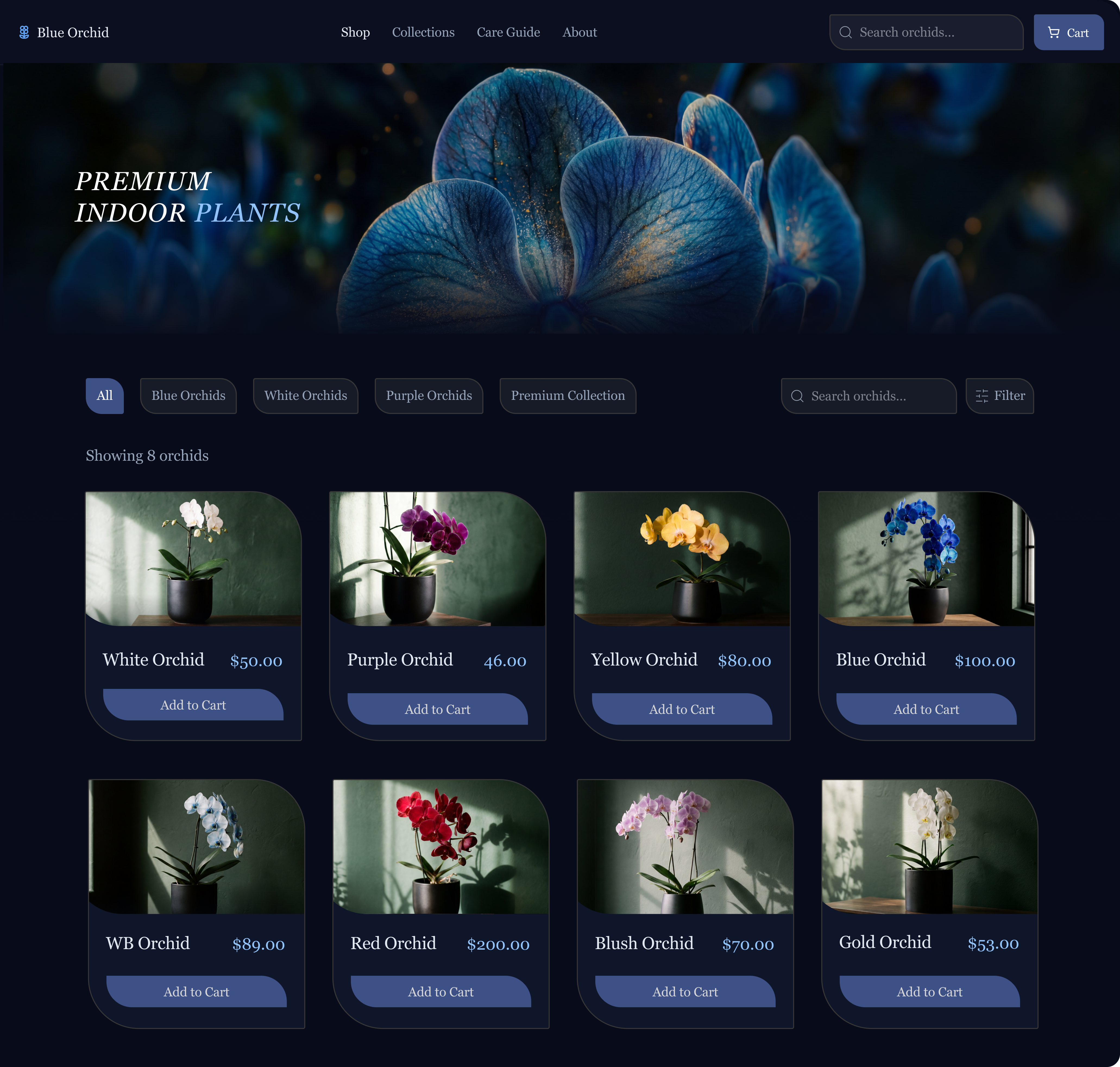 Blue Orchid POS built with Final Flow