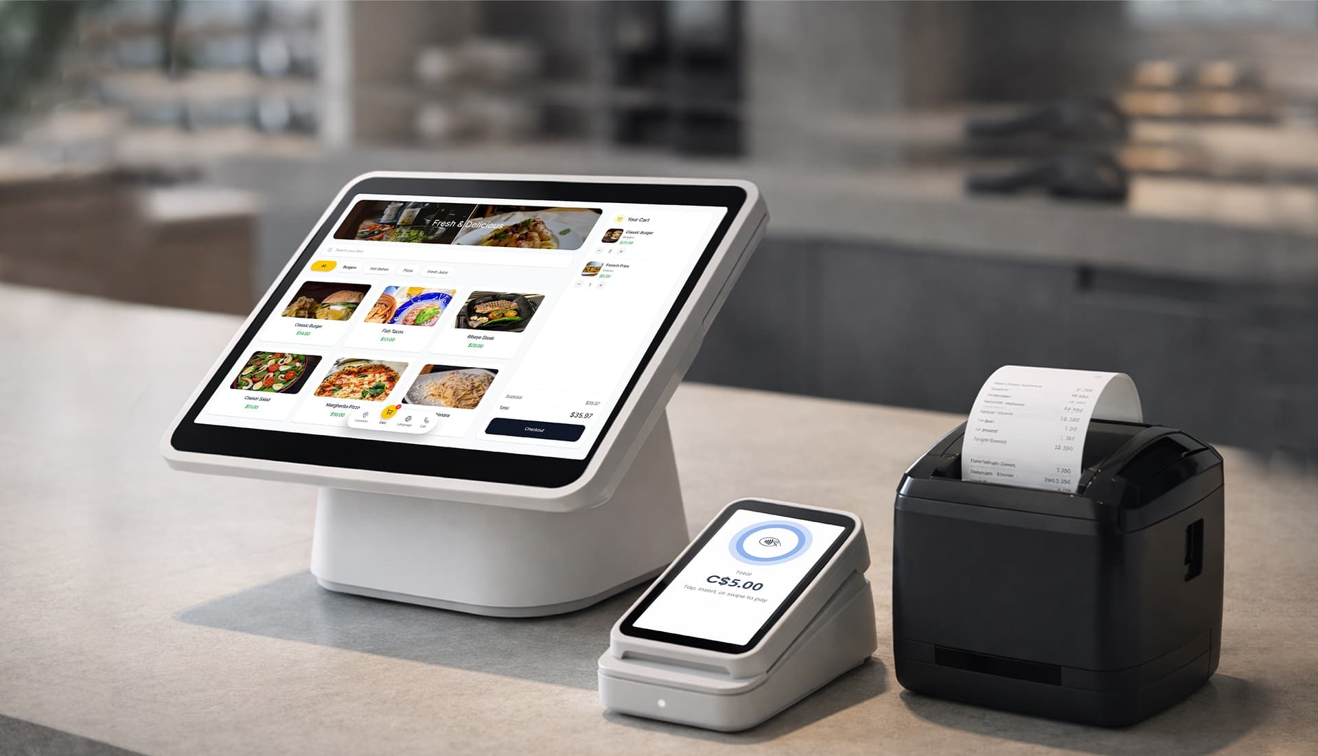 Final POS hardware and payment terminal devices