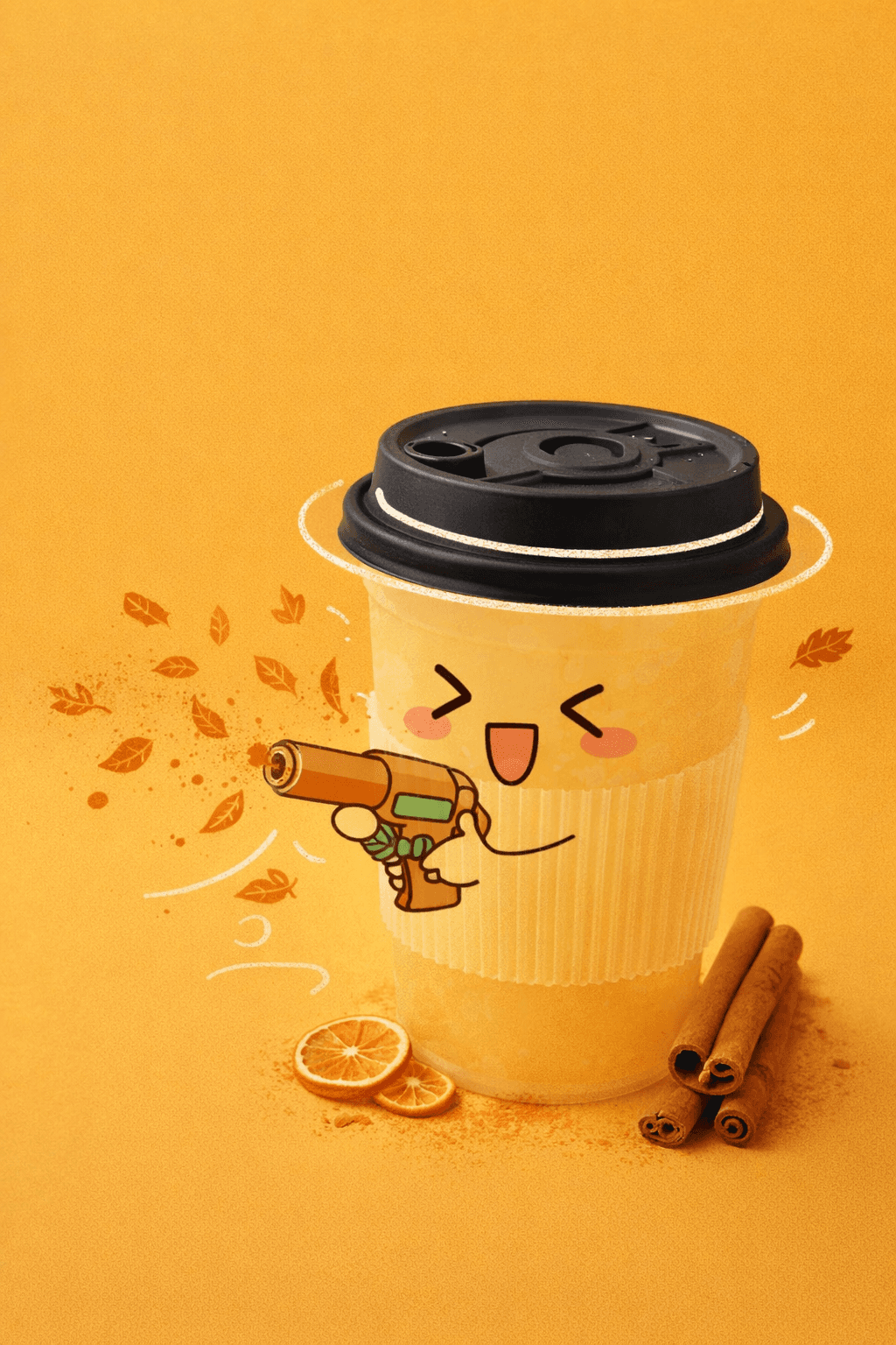 Autumn Latte Special promotional kiosk screen with 20% off