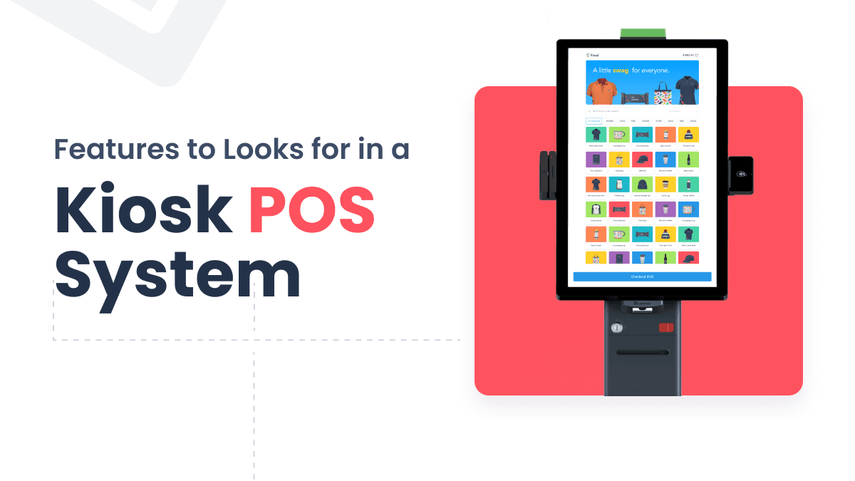 a kiosk pos system and text