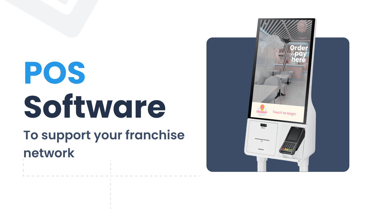 a franchise POS software on a Kiosk