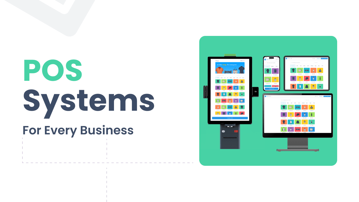 POS systems on screens