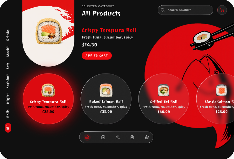 Sushi restaurant POS