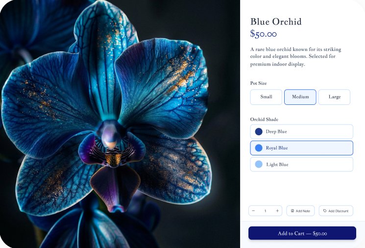 Orchid shop POS